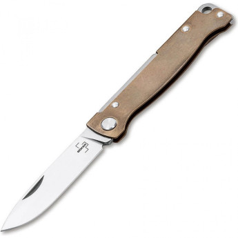 Нож BOKER PLUS ATLAS BRASS BK01BO853 Нож BOKER PLUS ATLAS BRASS BK01BO853